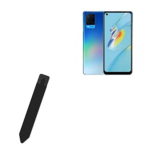 Stylus Pouch for Oppo A54 -Stylus Pouch by BoxWave- - Stylus PortaPouch, Stylus Holder Carrier Portable Self-Adhesive for Oppo A54 - Jet Black