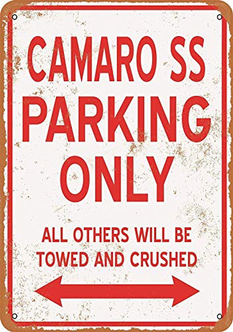 Keviewly 12 x 16 Inches Metal Sign - Camaro SS Parking ONLY - Vintage Look Sign, bar, Cafe,Home Wall Decoration Keviewly 12 x 16 Inches Metal Sign - Camaro SS Parking ONLY - Vintage Look Sign, bar, Cafe,Home Wall Decoration