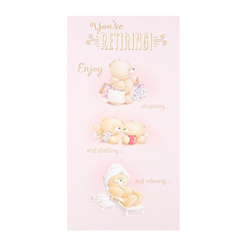 Hallmark 25489649 Medium "Time of Your Life" Forever Friends Retirement Card [Old Model-
