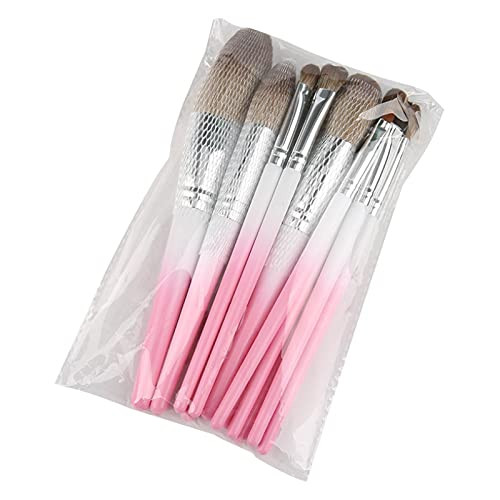 Hzm Makeup Brush 12pcs Wooden Handle Set Loose Powder Brush Beauty Tools Loose Powder Brush Eye Shadow Brush Lipstick Brush