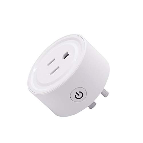 huxa WiFi Smart Socket Mobile Remote Control eWeLink APP Timing Plug Voice Control Socket, Compatible with Alexa/Google Assisatant
