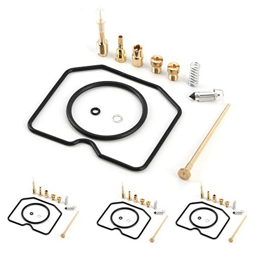 4 Sets Motorcycle Carburetor Rebuild Kit,Carburetor Repair Rebuild Kit Carb Repair Tool Fit for GSF600S Bandit 1996-2003