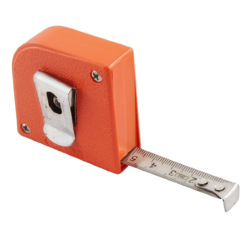 Aexit Orange Red Tools  and  Home Improvement Plastic Case Self Retractable Metric Ruler Tape Measure Tool Tape Measures 3 Meters