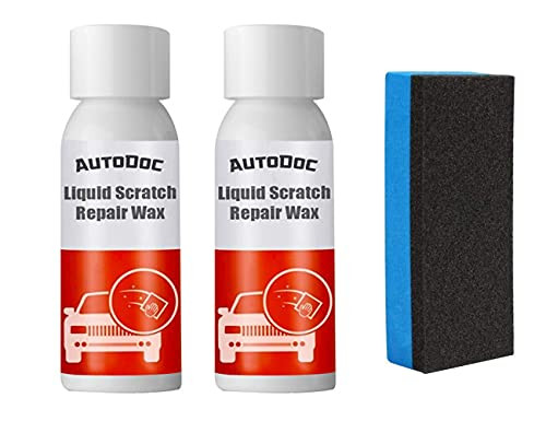 Auto Liquid Scratch Repair Wax - Car Paint Scratch Repair Remover - Car Polishing Scratch Remover Agent, Anti-scratch Hydrophobic Polish Nano Coating Agent for Car Interior, All Surfaces -2pcs 30ml-