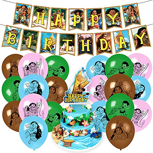 Heidaman Moana Birthday Party Supplies Moana Birthday Party Supplies Moana Birthday Decorations Moana Party Supplies Includes Moana Banner Balloons Cupcake Toppers Heidaman Moana Birthday Party Supplies Moana Birthday Party Supplies Moana Birthday Decorations Moana Party Supplies Includes Moana Banner Balloons Cupcake Toppers