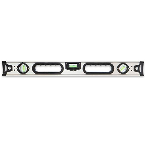 LAND 24 Inch Spirit Level, Heavy Duty Aluminium Alloy Level, Gery