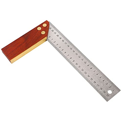 Baluue Woodworking Right Angle Ruler 250mm L- shaped Square Ruler Layout Measuring Tool For Woodworking Engineer Carpenter