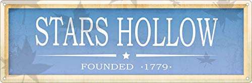 Wisesign Vintage Metal Signs Stars Hollow, Founded in 1779 Slim Tin Sign Retro Indoor Bar Vintage Style 6"x16" Unique Wall Decor