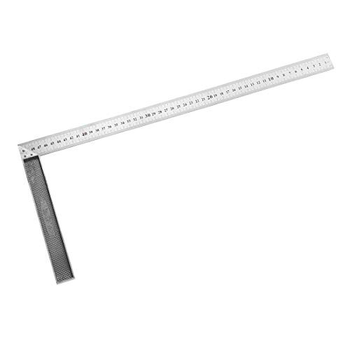 uxcell L Square 500mm Stainless Steel 90 Degree Double Sided Angle Ruler Right Measuring Layout Tool for woodworker Engineer