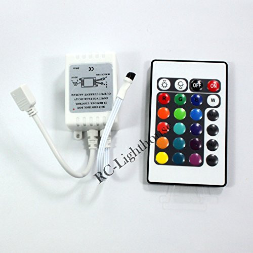 24 Key IR Remote Control for 3528 or 5050 LED Light Strips RGB
