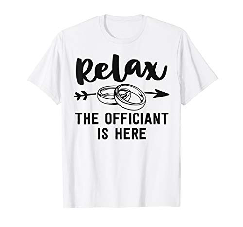 Wedding Officiant Gift For Men Funny Ordained Minister Gift T-Shirt