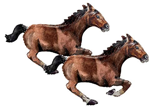 Set of 2 Galloping Horse Jumbo 40" Foil Party Balloons Set of 2 Galloping Horse Jumbo 40" Foil Party Balloons