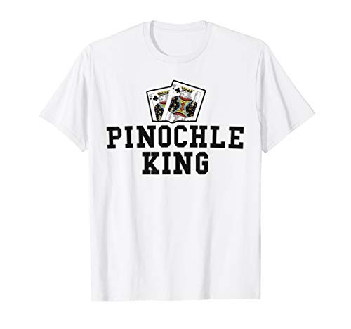 Funny Pinochle Shirt for Men Pinochle King Player Grandpa T-Shirt