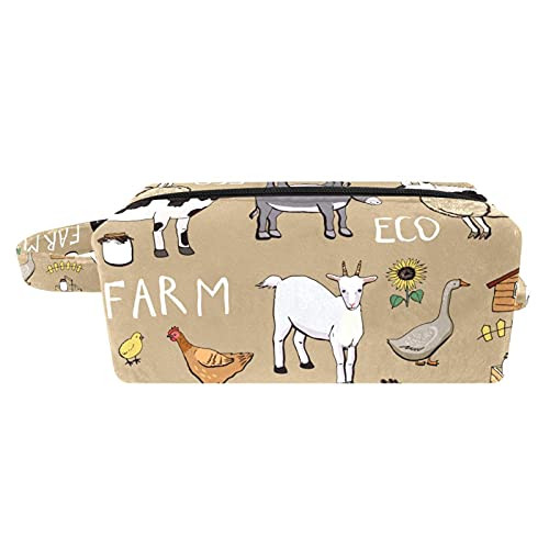 Makeup Organizer Bag Travel Case Portable Cosmetic Artist Storage Bag Makeup Bag for Cosmetics Makeup Brushes toiletry ladies Brown farm animals Makeup Organizer Bag Travel Case Portable Cosmetic Artist Storage Bag Makeup Bag for Cosmetics Makeup Brushes toiletry ladies Brown farm animals