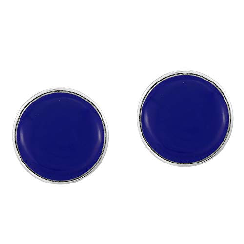 Alluring Round 12mm Navy Simulated Blue Lapis-Lazuli Circle .925 Sterling Silver Post Stud Earrings Alluring Round 12mm Navy Simulated Blue Lapis-Lazuli Circle .925 Sterling Silver Post Stud Earrings
