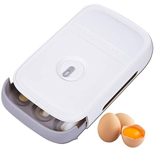 18 Grid Egg Holders for Refrigerator, Auto Scrolling Egg Storage Box,Egg Storage Container for Fridge Kitchen
