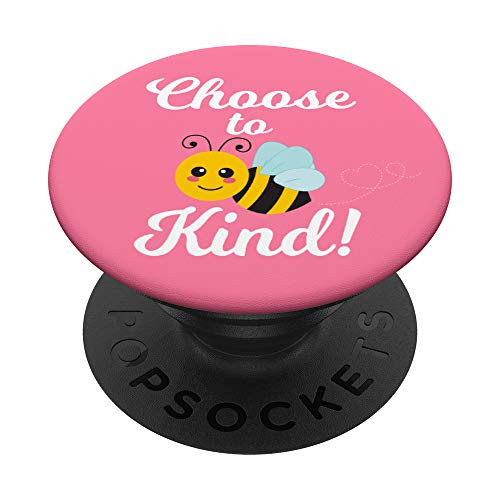 Pink Choose To Be Kind Anti-Bullying Cute Honey Bee Teacher PopSockets PopGrip: Swappable Grip for Phones and Tablets Pink Choose To Be Kind Anti-Bullying Cute Honey Bee Teacher PopSockets PopGrip: Swappable Grip for Phones and Tablets