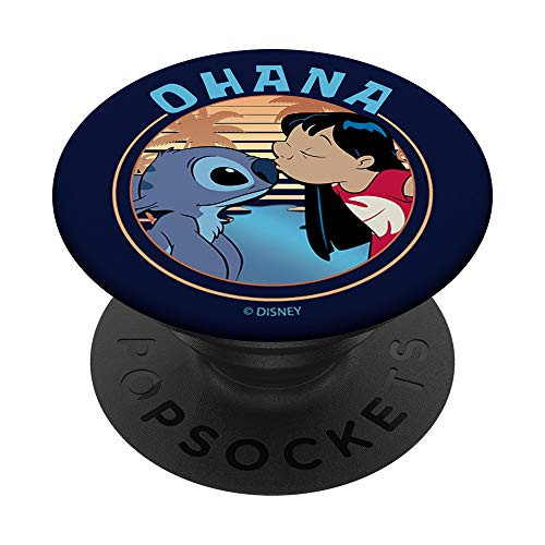 Disney Lilo  and  Stitch Ohana Lilo and Stitch Portrait PopSockets PopGrip: Swappable Grip for Phones  and  Tablets