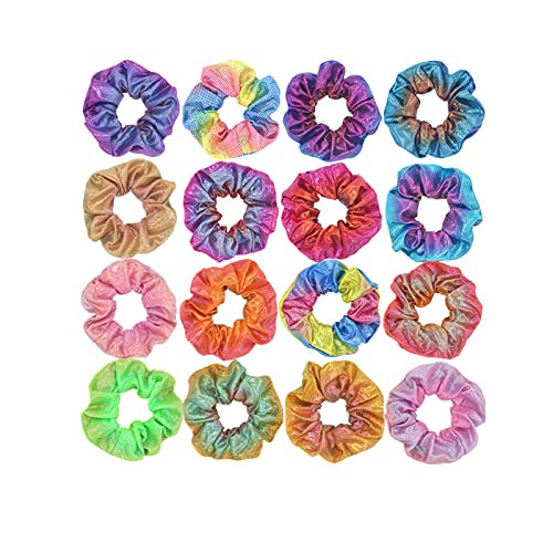 10 Pcs Scrunchies for Hair?Gradient scrunchies Set Tie Dye Velvet Scrunchies for Hair Ponytail Holder Hair Ties Accessories for Girls and Women