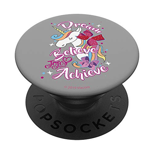 Nickelodeon JoJo Siwa Dream Believe Achieve Unicorn PopSockets PopGrip: Swappable Grip for Phones  and  Tablets