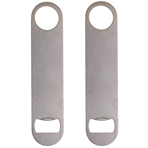 7" Bartender Bottle Openers Stainless Steel Heavy Duty Beer Flat Bottle Openers Silver Speed Openers Bartender for Kitchen Bar or Restaurant Summer Holiday Party Gifts -Silver, 2- 7" Bartender Bottle Openers Stainless Steel Heavy Duty Beer Flat Bottle Openers Silver Speed Openers Bartender for Kitchen Bar or Restaurant Summer Holiday Party Gifts -Silver, 2-