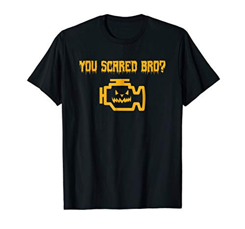 Mens Halloween Car Mechanic T-Shirt | Funny Joke Check Engine Mens Halloween Car Mechanic T-Shirt | Funny Joke Check Engine
