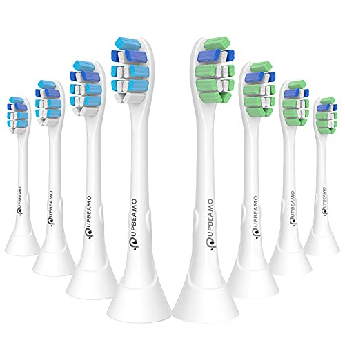Replacement Toothbrush Heads Compatible with Philips Sonicare ProtectiveClean, DiamondClean, EasyClean, 8 Pack Sonic Brush Heads for HX9034/65 Optimal Gum Health and HX9024/65 Optimal Plaque Control Set Replacement Toothbrush Heads Compatible with Philips Sonicare ProtectiveClean, DiamondClean, EasyClean, 8 Pack Sonic Brush Heads for HX9034/65 Optimal Gum Health and HX9024/65 Optimal Plaque Control Set