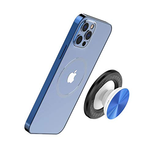 TechMatte MagGrip Magnetic Phone Holder Stand, Designed for iPhone 12 Mag-Safe -White-