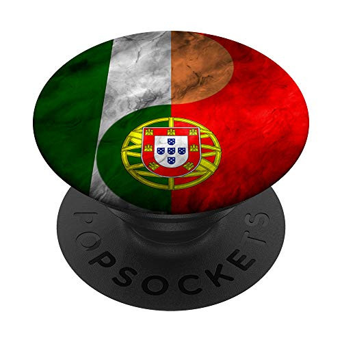 Ireland and Portugal Yin Yang - Portuguese Irish Flag PopSockets Grip and Stand for Phones and Tablets Ireland and Portugal Yin Yang - Portuguese Irish Flag PopSockets Grip and Stand for Phones and Tablets