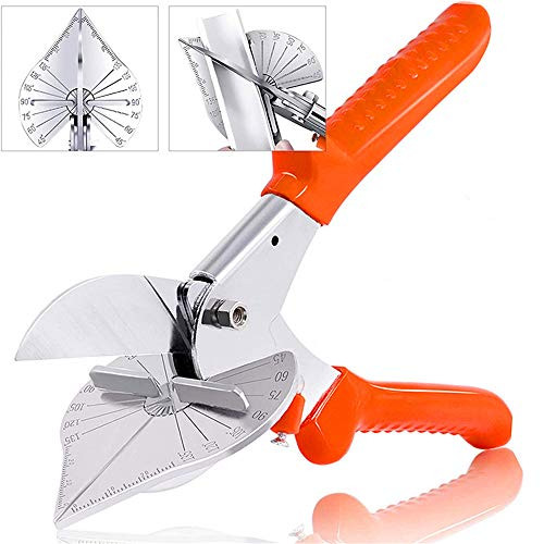 Multi Angle Miter Shear Cutter, 45-135 Degree Adjustable Angle Scissors Trim Shears Hand Tools For Cutting Soft Wood, Plastic, Pvc And Other