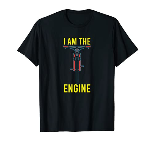 I Am the Engine Anti E-Bike Electric Bike Cyclist T-Shirt