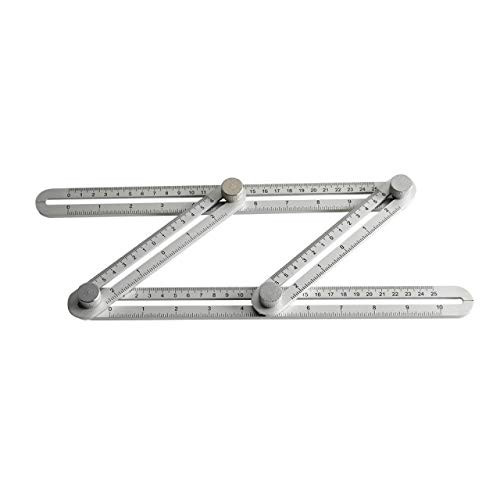 Big Horn 19581 Angle-izer Measuring Ruler  and  Angle Template Tool  and  Multi-Angle Measure Tool - Aluminum