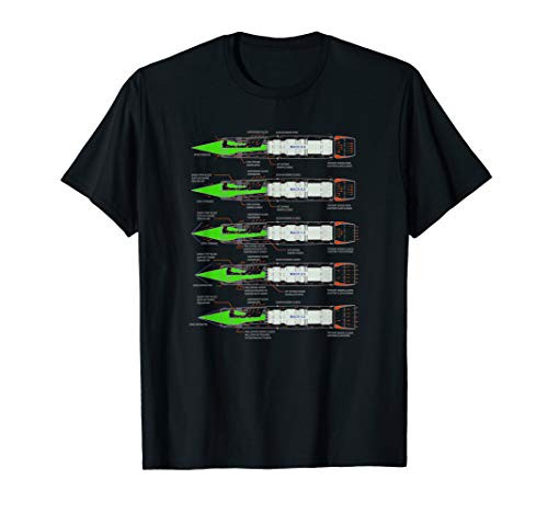 SR-71 Habu Blackbird Aircraft J58 Engine Diagram Shirt