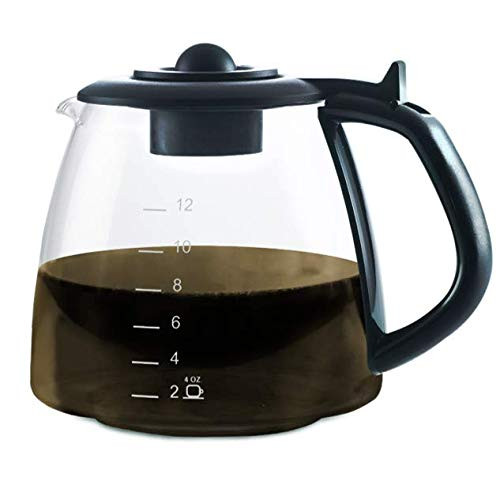 CAFe BREW COLLECTION Glass Coffee Replacement Carafe - Coffee Machine Replacement Carafe - Best BPA free Coffee Replacement Carafe - 12 Cup Replacement Coffee Carafe