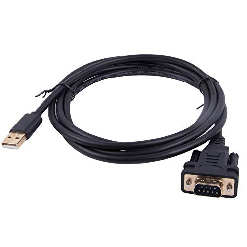 USB to DB9 RS232 Serial Adapter Converter Cable with FTDI Chip 6ft Support Win10/8/7/XP/Android/Mac/Linux/Vista -USB to DB9-
