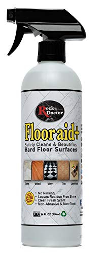 Flooraid Rock Doctor  plus Multi-Surface Laminate  and  Hardwood Floor Cleaner Liquid - Vinyl, Ceramic Tile, Stone, Biodegradable, Non-Toxic, Eco Cleaning Product, 24 Oz