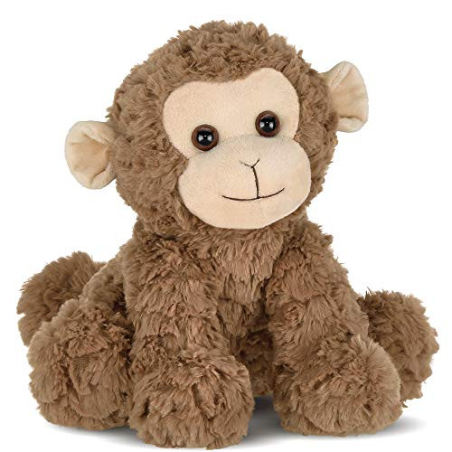 Bearington Giggles Plush Monkey Stuffed Animal, 10.5 Inch