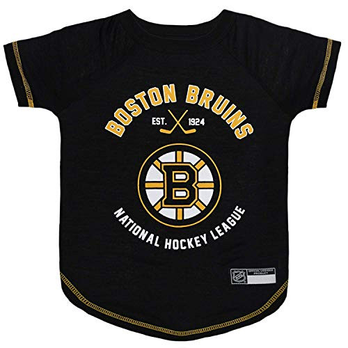 Pets First NHL Boston Bruins Tee Shirt for Dogs  and  Cats, Medium. - are You a Hockey Fan? Let Your Pet be an NHL Fan Too, Medium Hockey T-Shirt