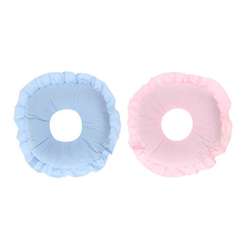 Baoblaze 2 Pieces Soft Salon Face Massage Pillow Head Rest SPA Table Cradle Cushion
