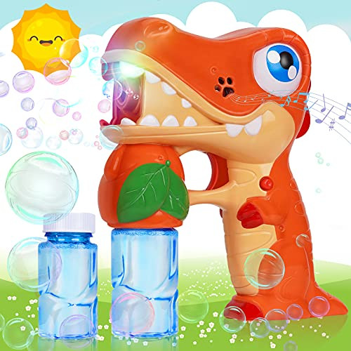 Bubble Machine Gun for Kids Toddlers, Leakproof Automatic Bubble Gun Blower Maker Blaster for Girls Boys Portable, 1000 plus Bubbles per Minute, Bubbles Party Favors Outdoor Toys for Toddlers Kids All Age