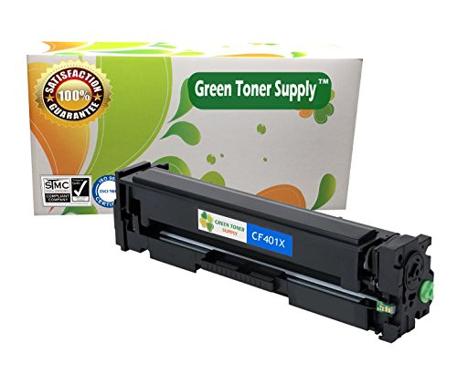 GTS Compatible Toner Cartridge Replacement for HP CF401X ( Cyan , 1-Pack )