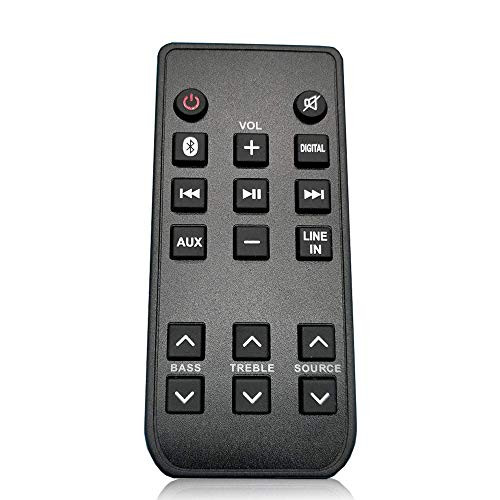KubKugo RTS7116S Remote Control Replacement fit for RCA Soundbar System RTS7010B RTS7015B RTS7113WS RTS7131B RTS635 RTS7010BGE6 RTS7010BGE6 RTS736W RTRTS7116S SBT17116SE1