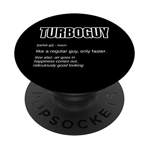 Funny Car Guy - TURBOGUY Definition Turbo Engine Lover PopSockets PopGrip: Swappable Grip for Phones  and  Tablets