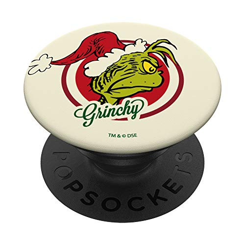 Dr. Seuss Grinchy PopSockets PopGrip: Swappable Grip for Phones  and  Tablets