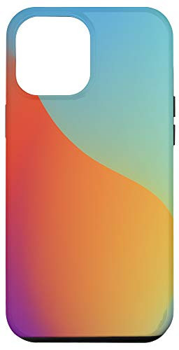 iPhone 12 Pro Max Rainbow Mint Red Orange Purple Swirl Pattern AEN174 Case