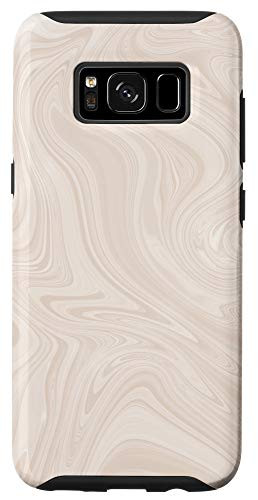 Galaxy S8 Tan Pink Brown Gray White Swirl Pattern AEP159 Case