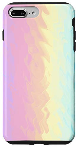iPhone 7 Plus/8 Plus Cyan Pink Purple Yellow Orange Blue Rainbow AEH459 Case