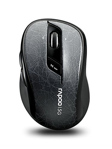 Arion Rapoo 7100P 5.8GHz Wireless Mouse With 4D Scroll Wheel Optical Engine Programmable buttons for Laptops Desktops and Tablet- Grey