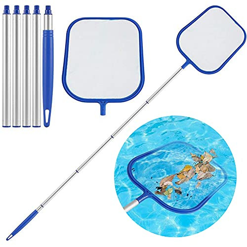 Eriout Pool Skimmer, Professional Pool Net, Pool Skimmer Net with Detachable Pole for Above Ground  and  Inground Swimming Pools, Pool Cleaner, Pool Accessories and Supplies