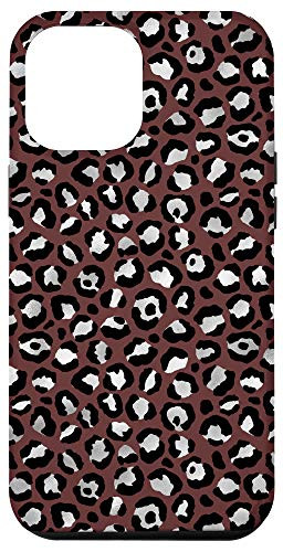 iPhone 12 Pro Max CASE Dark Brown Leopard Cheetah Animal Print Phone Case